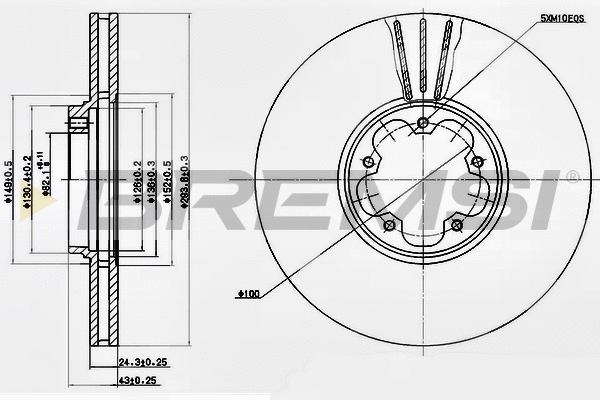 Brake Disc (CD7112V)