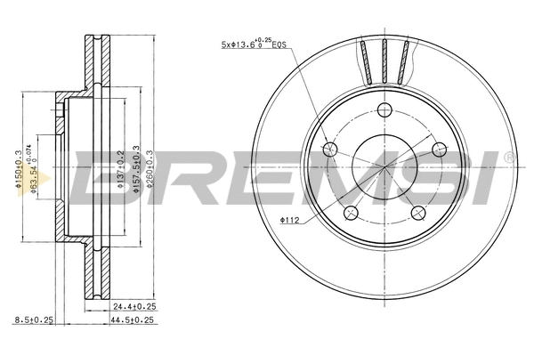 Brake Disc (CD6180V)