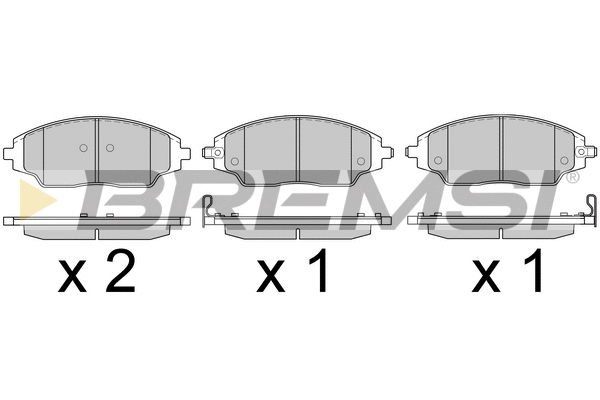 Brake Pad Set, disc brake (BP3599)