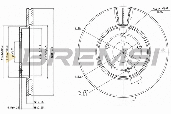 Brake Disc (CD6588V)