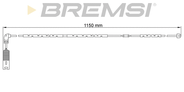 Warning Contact, brake pad wear (WI0651)