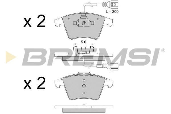 Brake Pad Set, disc brake (BP3508)