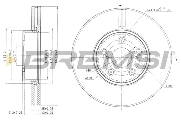 Brake Disc (CD7575V)