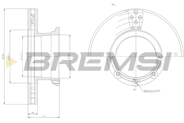 Brake Disc (CD5188V)