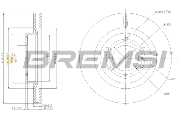 Brake Disc (CD7757V)