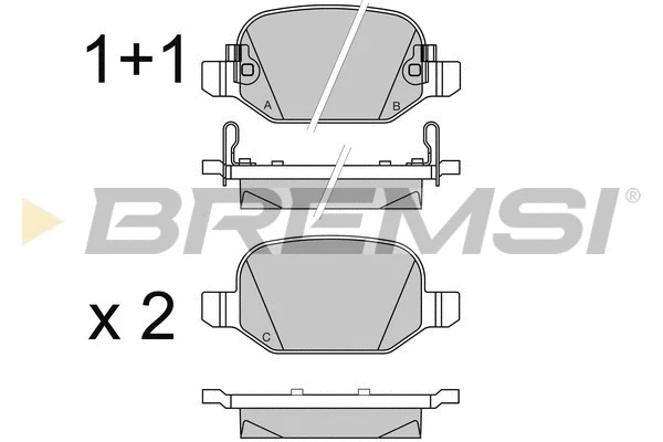 Brake Pad Set, disc brake (BP3524)