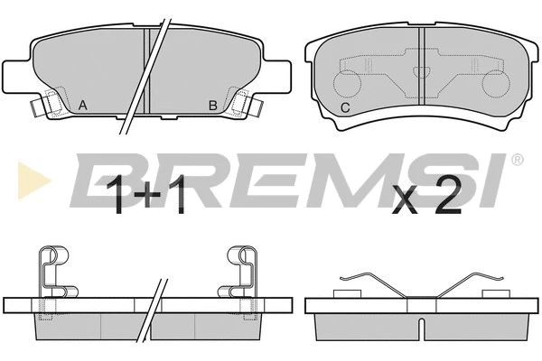 Brake Pad Set, disc brake (BP3106)