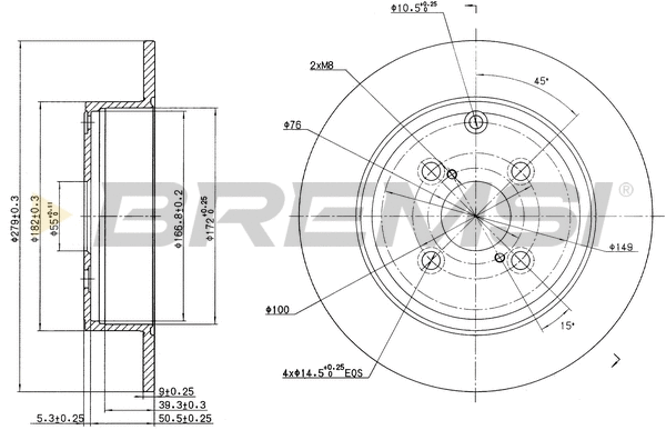 Brake Disc (CD7421S)