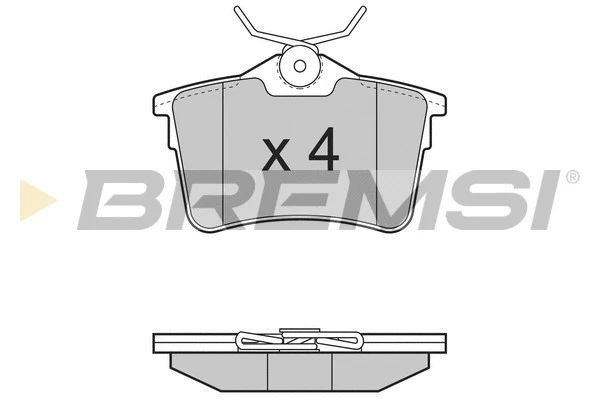 Brake Pad Set, disc brake (BP3386)