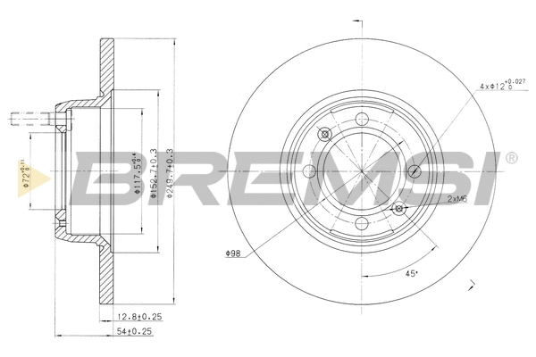 Brake Disc (CD6088S)