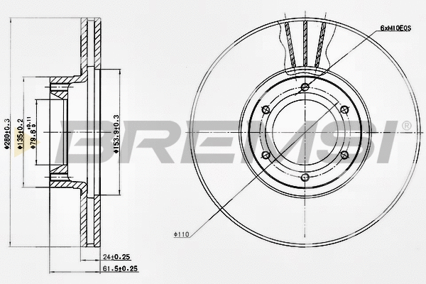 Brake Disc (CD7067V)