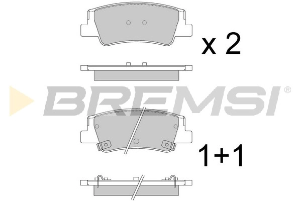 Brake Pad Set, disc brake (BP3906)