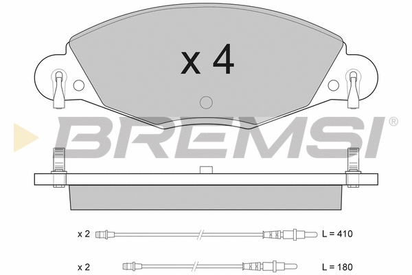 Brake Pad Set, disc brake (BP2937)