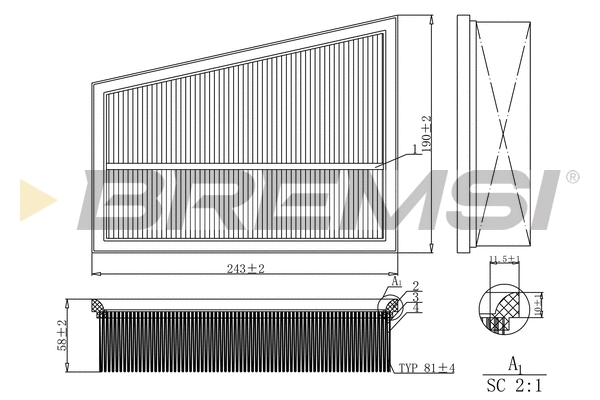 Air Filter (FA0580)