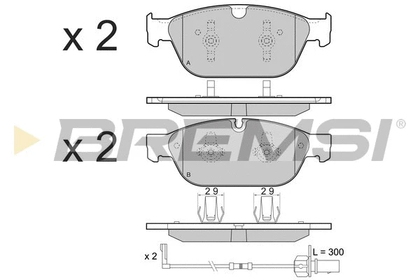 Brake Pad Set, disc brake (BP3477)