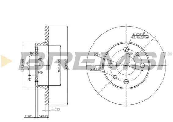 Brake Disc (CD6140S)