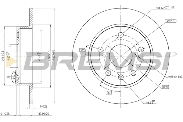 Brake Disc (CD8493S)