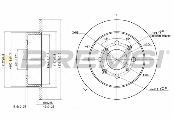Brake Disc (CD6950S)