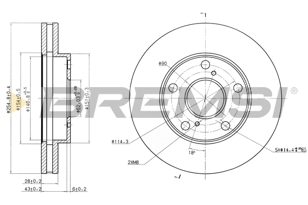 Brake Disc (CD6702V)