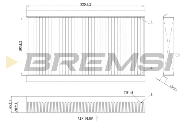 Filter, cabin air (FC0090A)