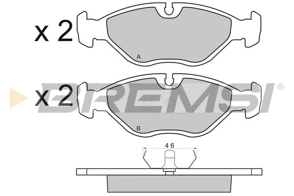 Brake Pad Set, disc brake (BP2380)