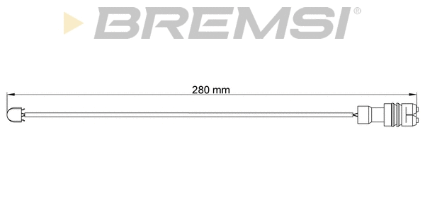 Warning Contact, brake pad wear (WI0542)