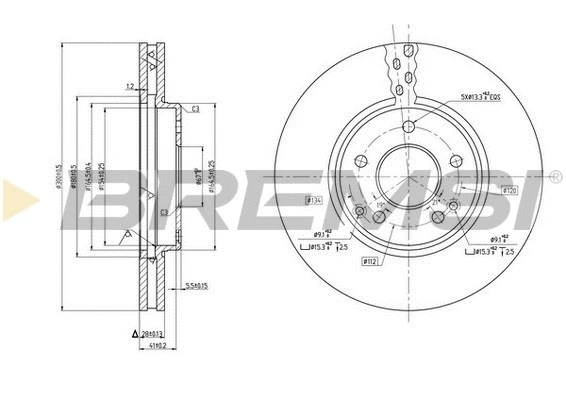 Brake Disc (CD7136V)