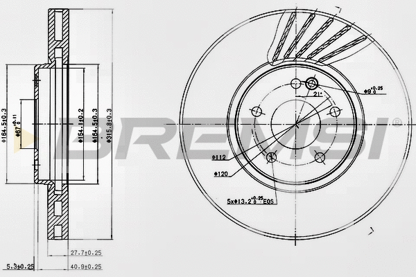 Brake Disc (CD6964V)