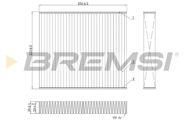 Filter, cabin air (FC0103)