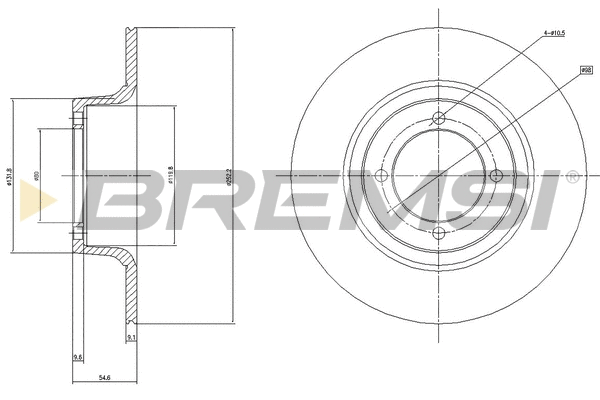Brake Disc (CD6696S)