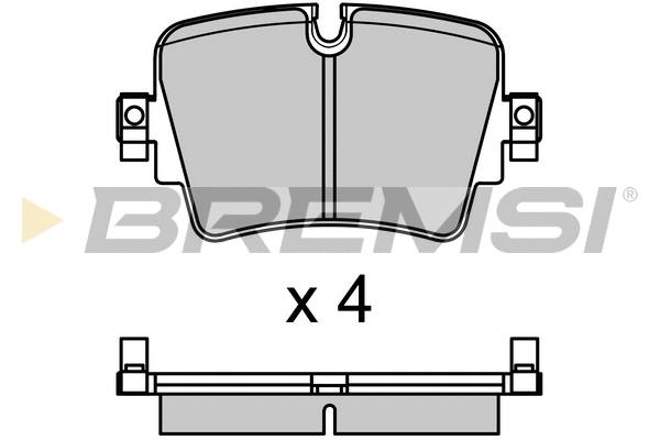 Brake Pad Set, disc brake (BP3701)