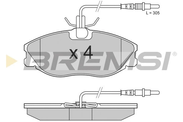 Brake Pad Set, disc brake (BP2683)