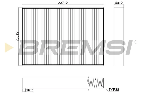 Filter, cabin air (FC0952A)