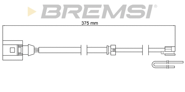 Warning Contact, brake pad wear (WI0794)