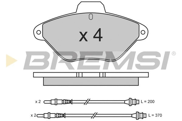 Brake Pad Set, disc brake (BP2564)
