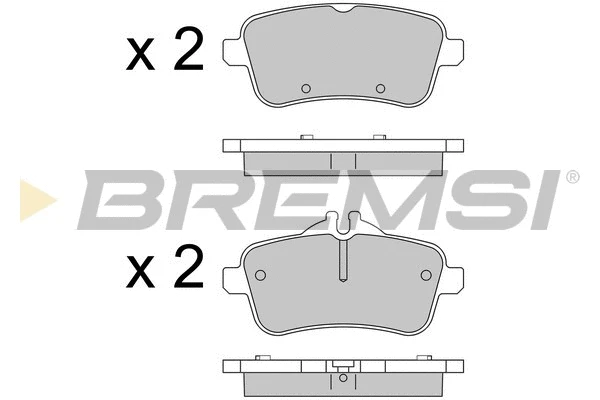 Brake Pad Set, disc brake (BP3539)