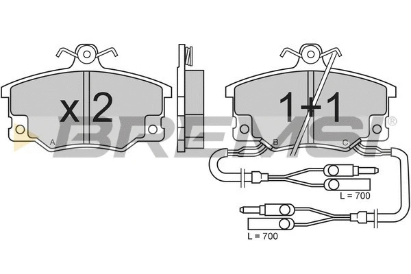 Brake Pad Set, disc brake (BP2210)