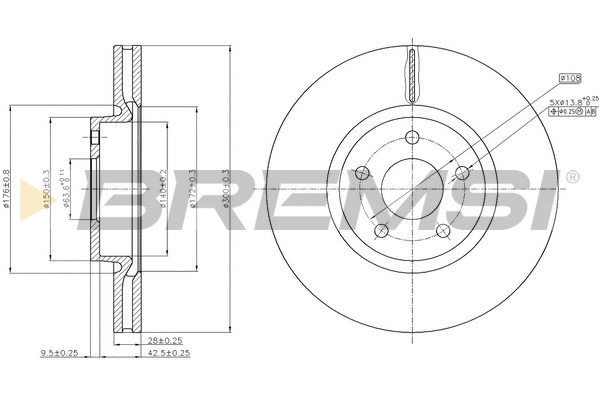 Brake Disc (CD7835V)