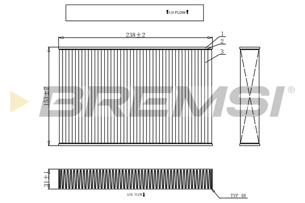 Filter, cabin air (FC0885)