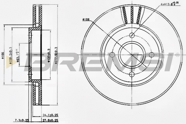 Brake Disc (CD6337V)
