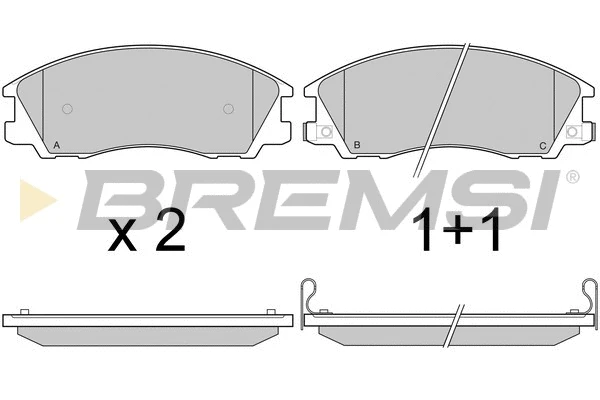 Brake Pad Set, disc brake (BP2971)