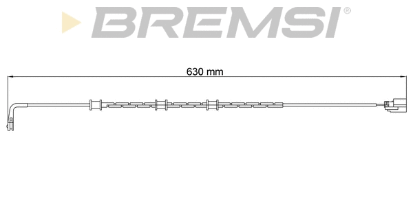 Warning Contact, brake pad wear (WI0943)