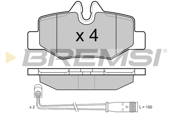Brake Pad Set, disc brake (BP3101)