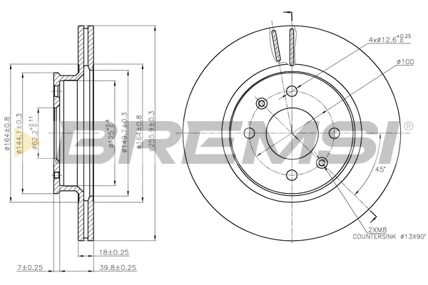 Brake Disc (CD7840V)