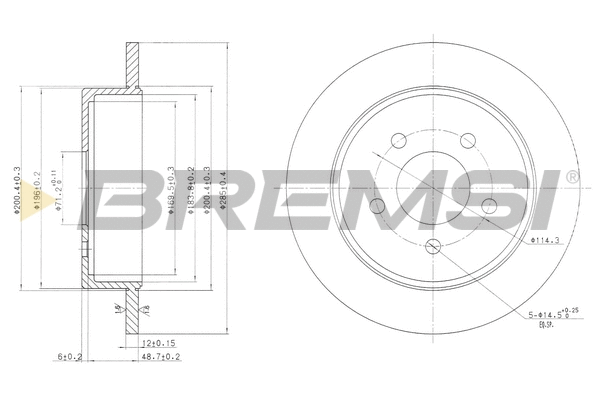 Brake Disc (CD7378S)