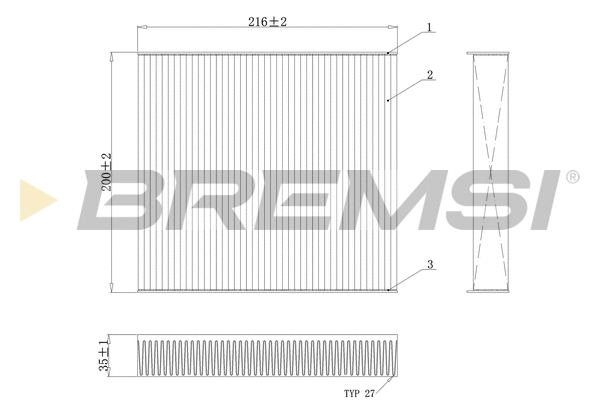 Filter, cabin air (FC0078C)