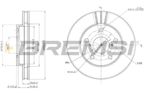 Brake Disc (CD6505V)