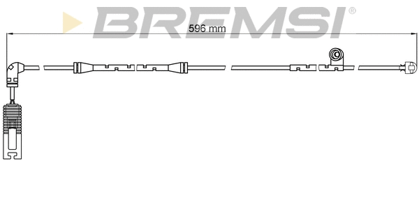 Warning Contact, brake pad wear (WI0581)