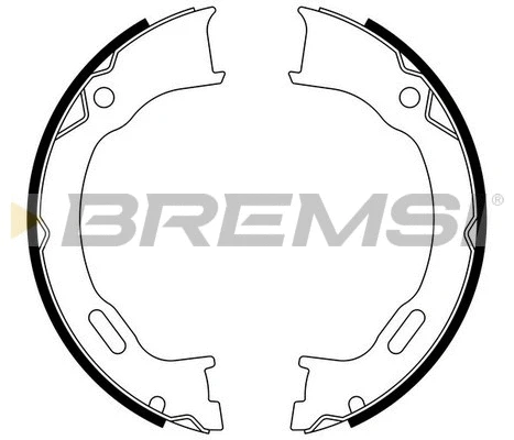 Brake Shoe Set, parking brake (GF4745)