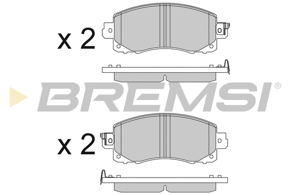 Brake Pad Set, disc brake (BP3821)